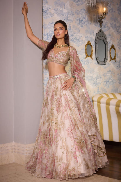 Blush Jardin Royale Lehenga - 007